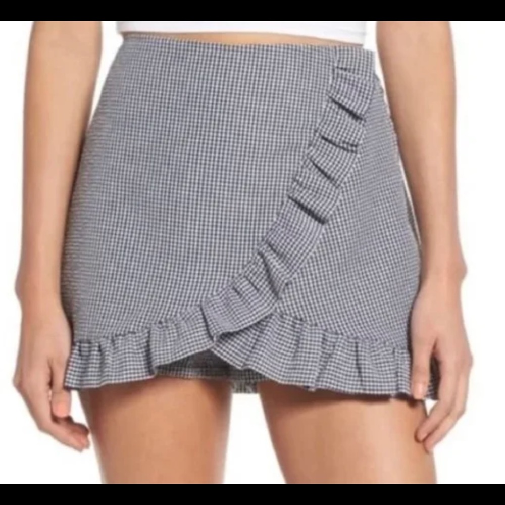 MIMI CHICA GINGHAM RUFFLE SKORT